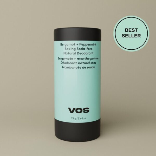 Baking Soda-Free Natural Deodorant – Bergamot and Peppermint 2.65 OZ / 75 G