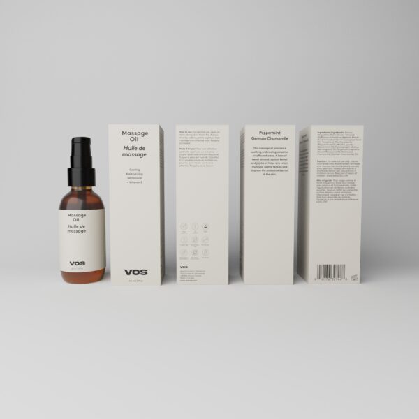 Massage Oil – Peppermint and German Chamomile 2 FL OZ / 60 ML
