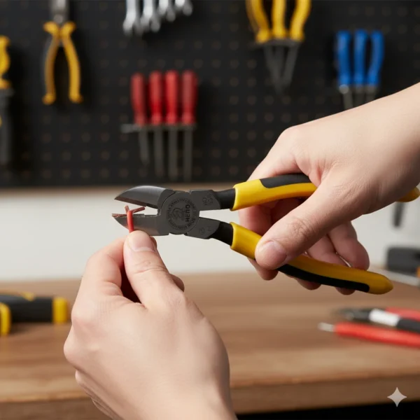 Electrician’s Diagonal Cutter with Wire Stripper